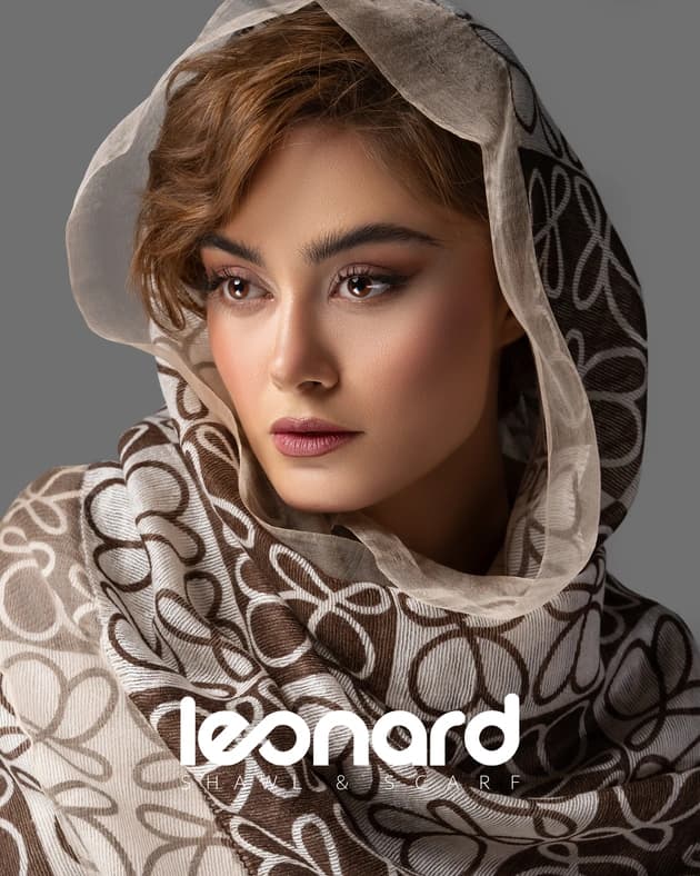 شال ابریشم تافته دو لایه ch144 — تصویر ۳