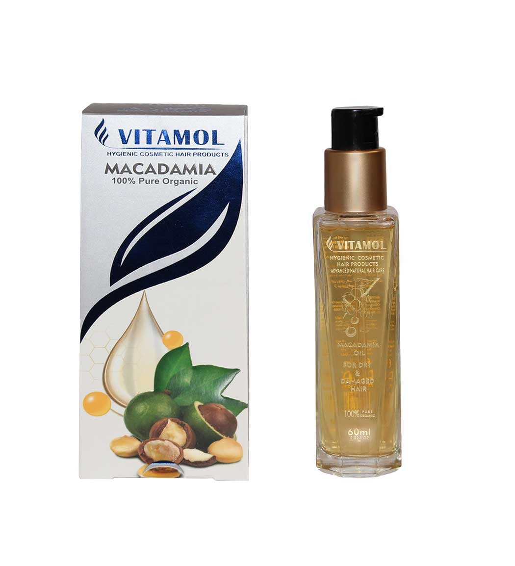 روغن مو ویتامول مدل ماکادمیا حجم ۶۰ میلی لیتر | Vitamol Macademia Oil 60 ml