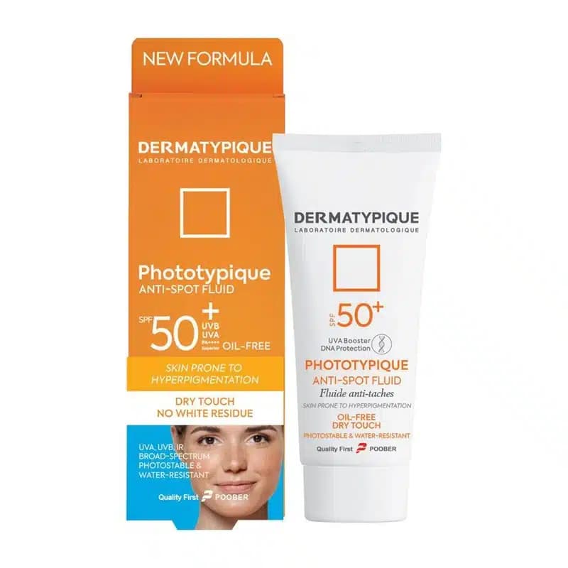 فلوئید ضد آفتاب ضد لک و روشن کننده SPF50 درماتیپیک 40 میلی لیتر — تصویر ۲