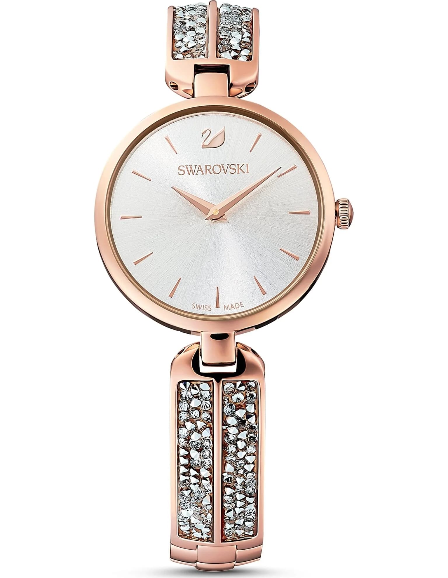 ساعت مچی رز گلد سوئیسی سواروسکی اورجینال Swarovski Dream Rock Saat watch 5519306 — تصویر ۲