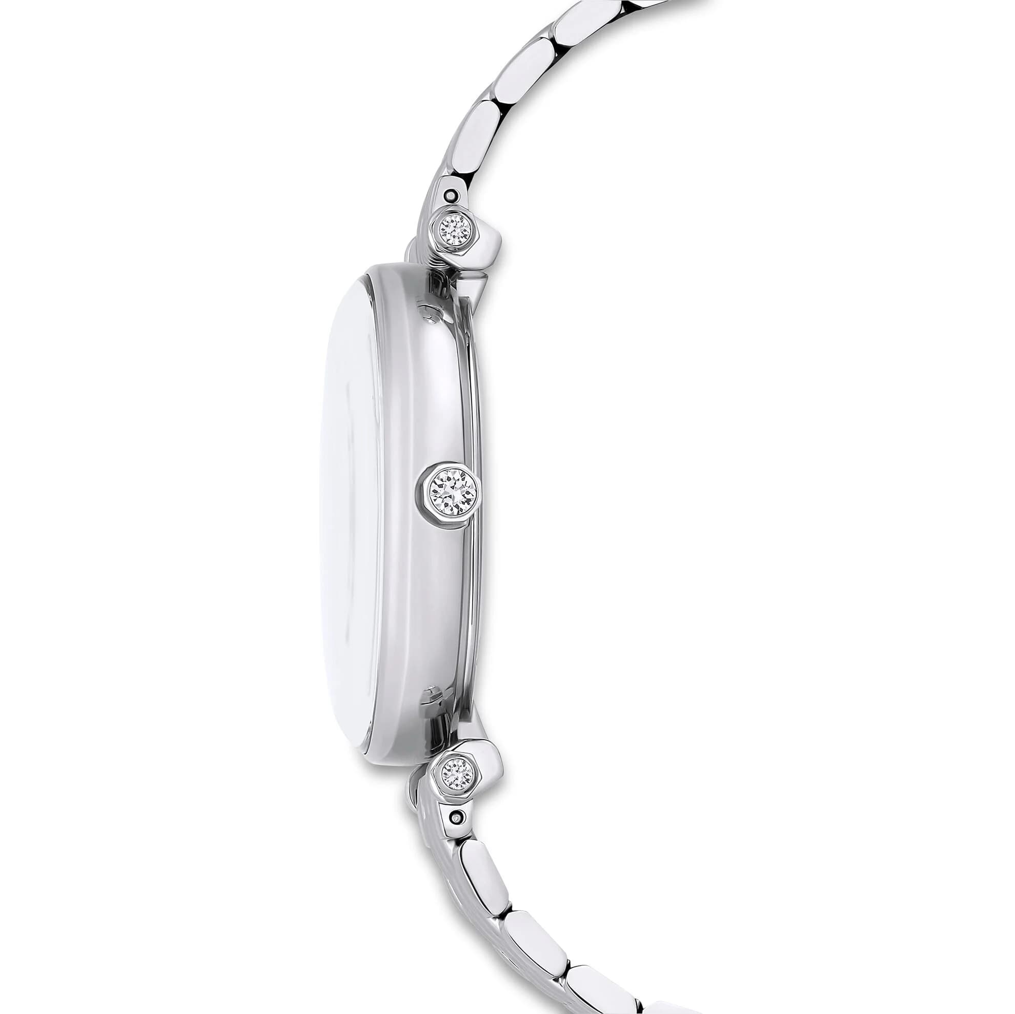 ساعت مچی نقره ای سوئیسی سواروسکی اورجینال Swarovski Crystalline Wonder Saat watch 5656929 — تصویر ۷