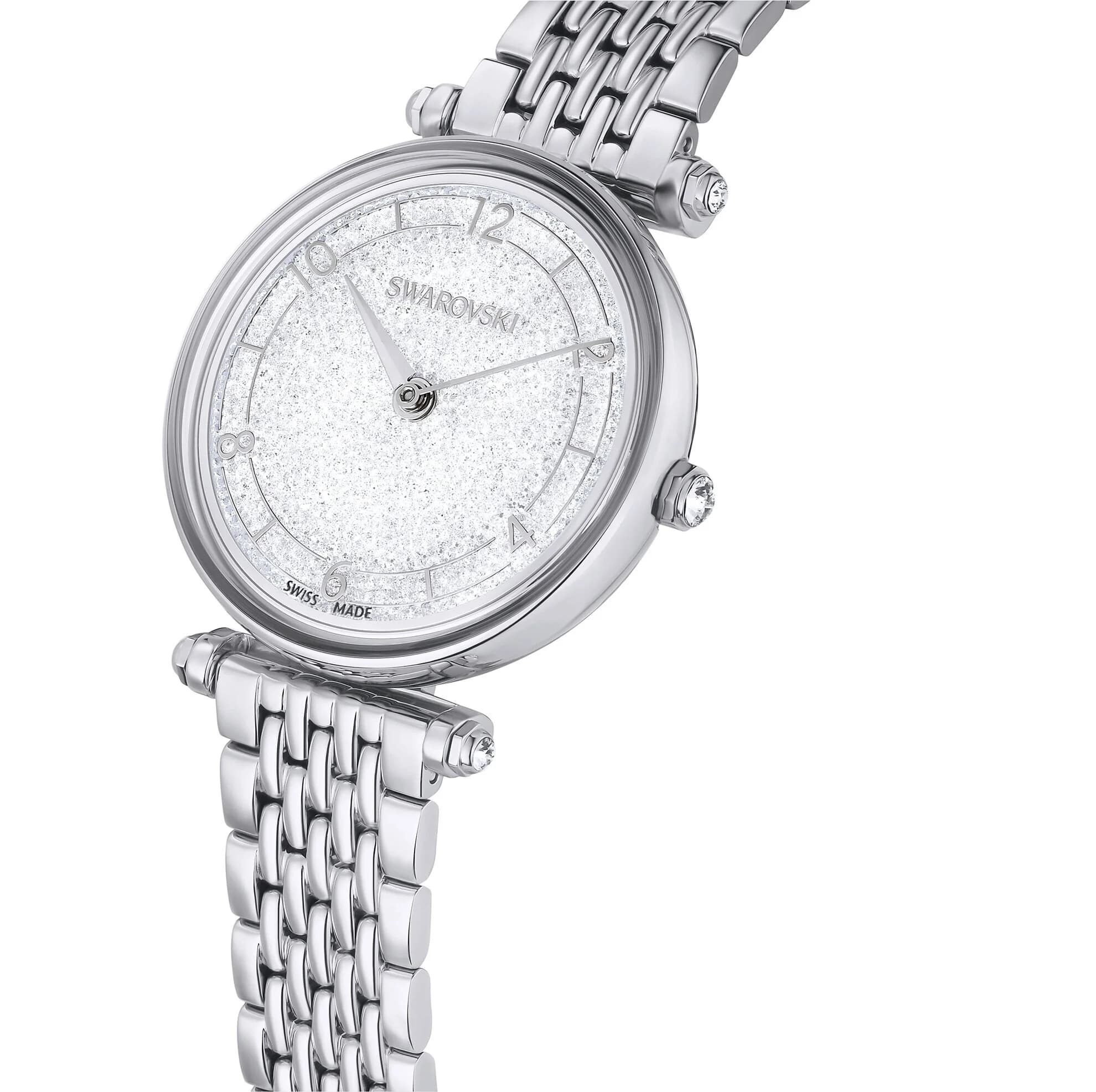 ساعت مچی نقره ای سوئیسی سواروسکی اورجینال Swarovski Crystalline Wonder Saat watch 5656929 — تصویر ۵