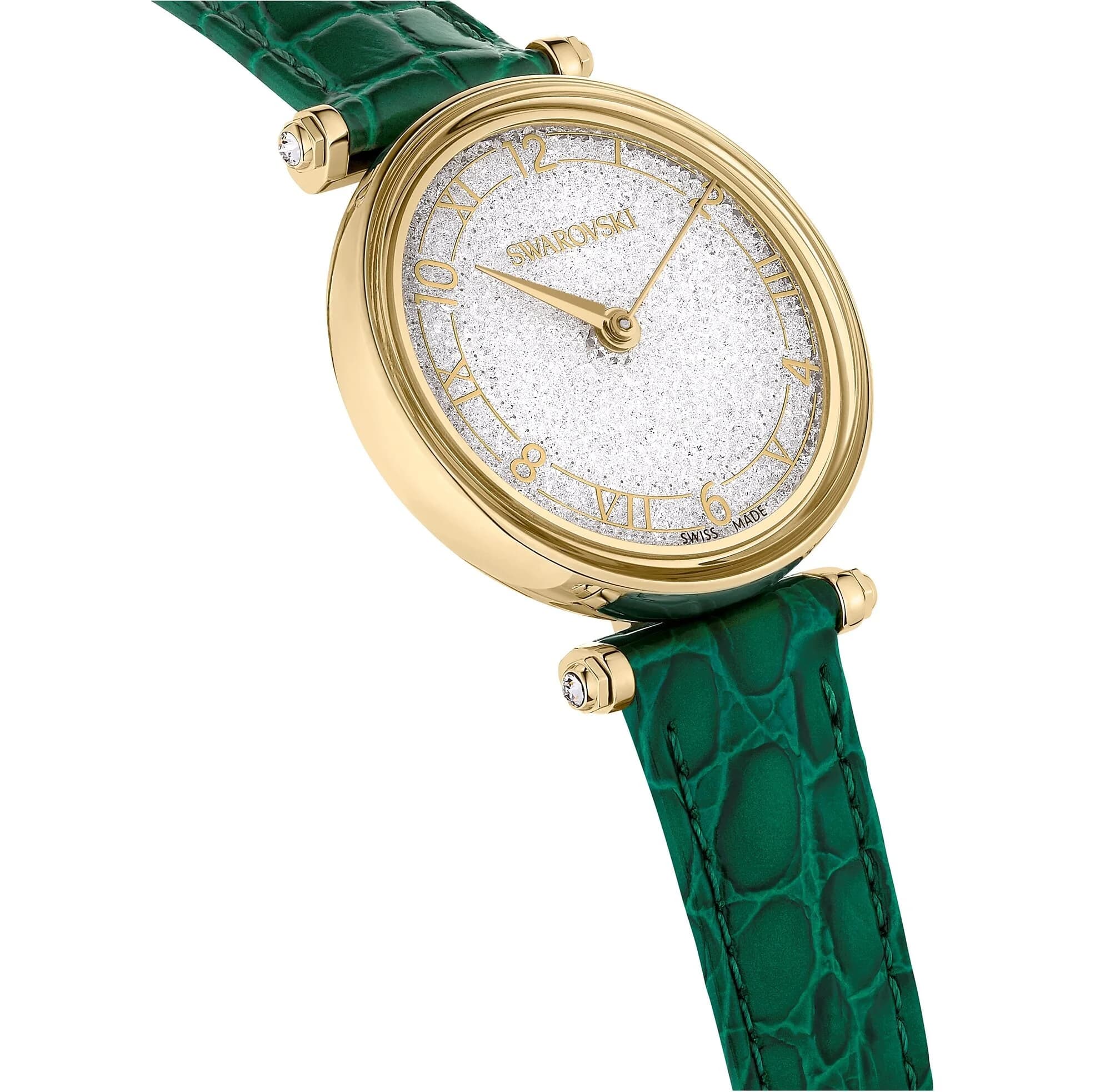 ساعت مچی سبز سوئیسی سواروسکی اورجینال Swarovski Crystalline Wonder Saat watch 5656893 — تصویر ۵
