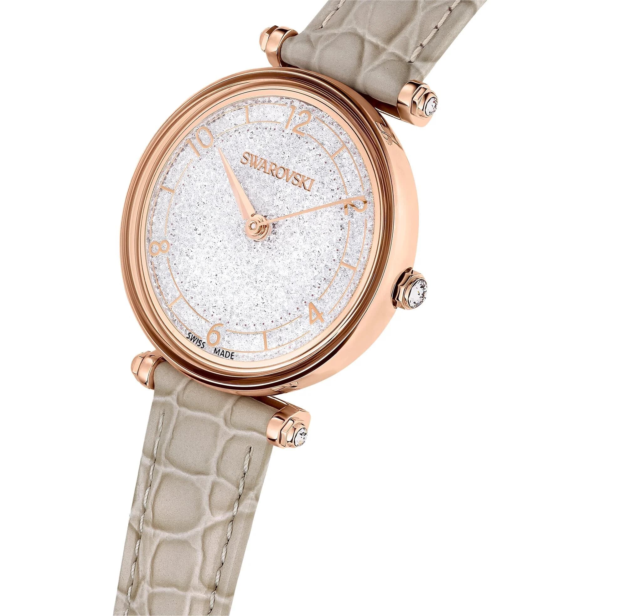 ساعت مچی بژ سوئیسی سواروسکی اورجینال Swarovski Crystalline Wonder Saat watch 5656899 — تصویر ۵
