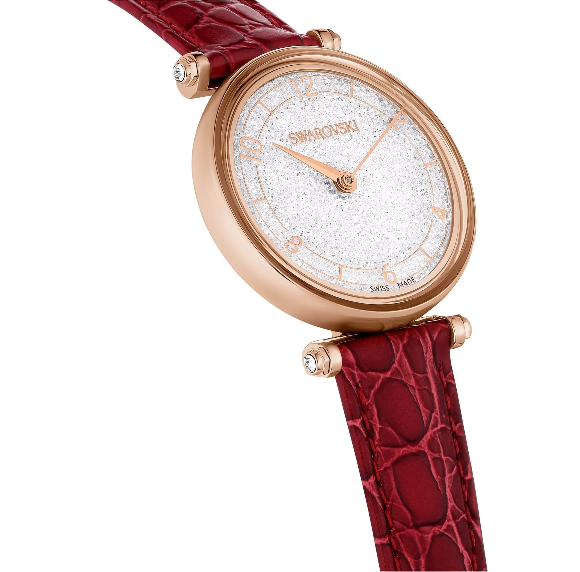 ساعت مچی قرمز سوئیسی سواروسکی اورجینال Swarovski Crystalline Wonder Saat watch 5656905 — تصویر ۶