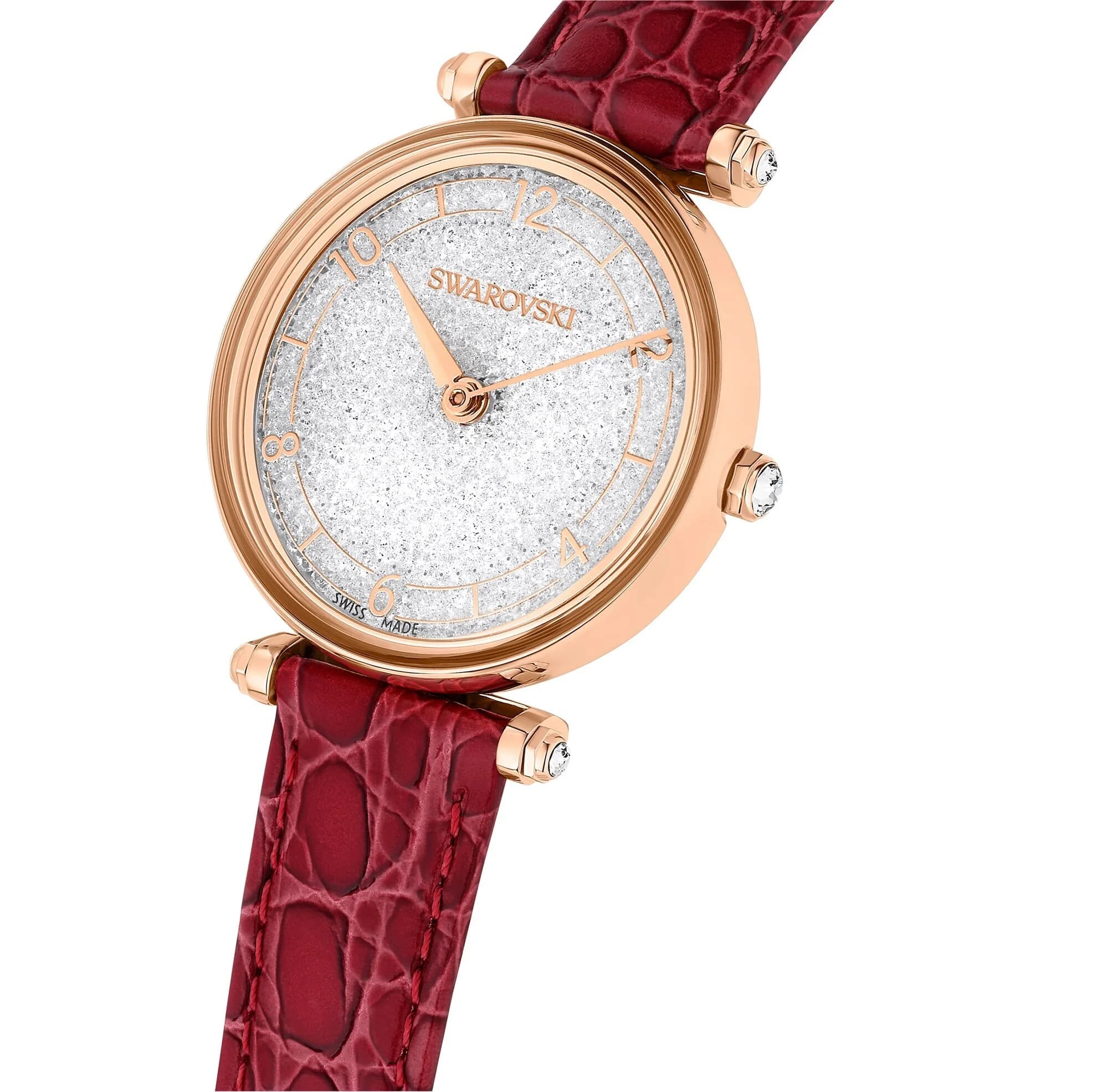 ساعت مچی قرمز سوئیسی سواروسکی اورجینال Swarovski Crystalline Wonder Saat watch 5656905 — تصویر ۵