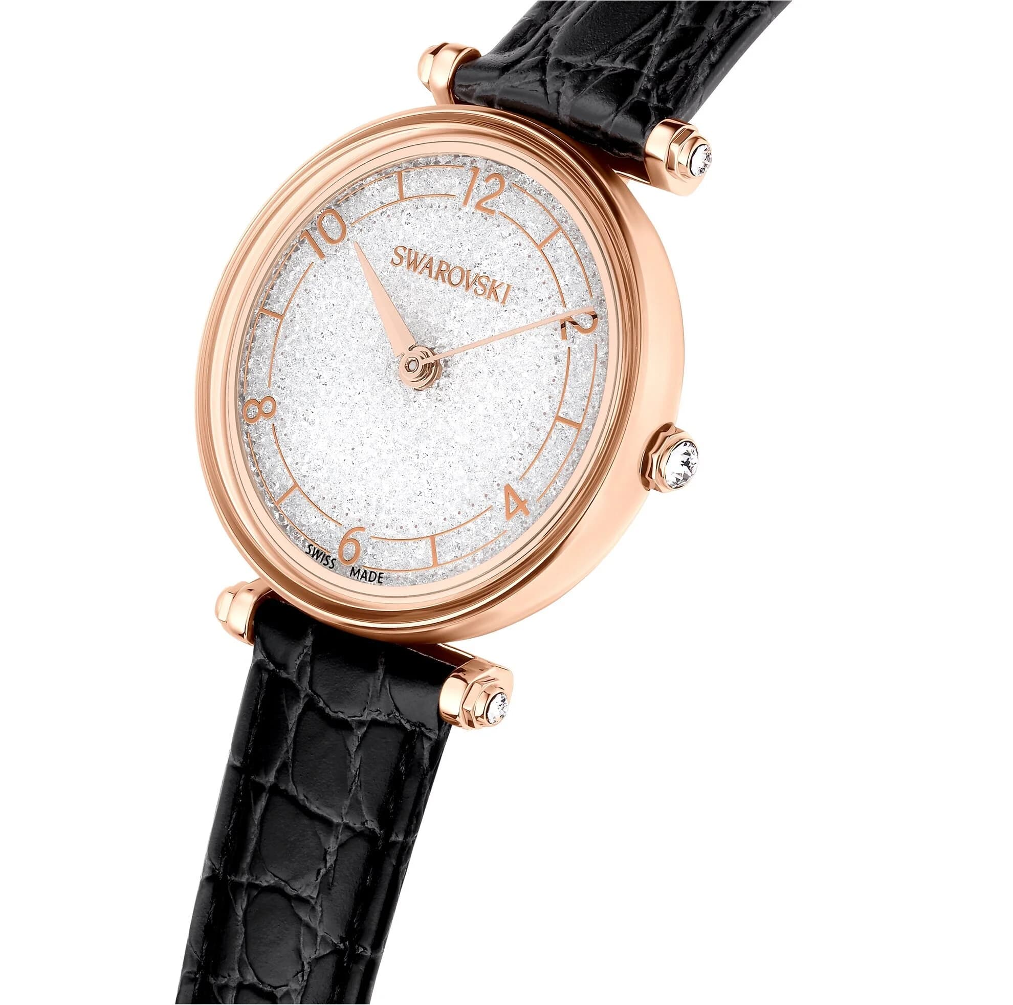 ساعت مچی مشکی سوئیسی سواروسکی اورجینال Swarovski Crystalline Wonder Saat watch 5653359 — تصویر ۱۲