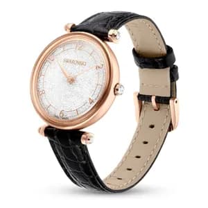 ساعت مچی مشکی سوئیسی سواروسکی اورجینال Swarovski Crystalline Wonder Saat watch 5653359
