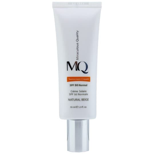 کرم ضد آفتاب نرمال SPF 50 بژ طبیعی ام کیو به حجم ۵۵ میلی لیتر | MQ Sunscreen Cream SPF 50 Natural Beige Normal 55 ml