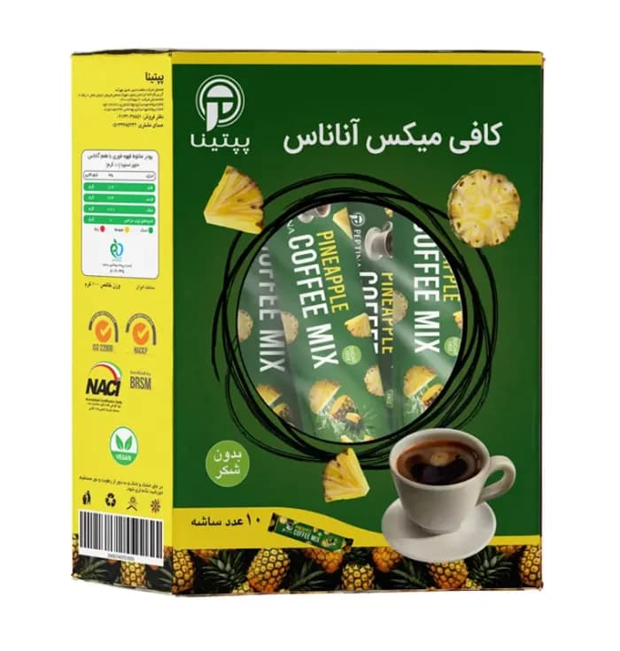 کافی میکس آناناس پپتینا ساشه 10 عددی