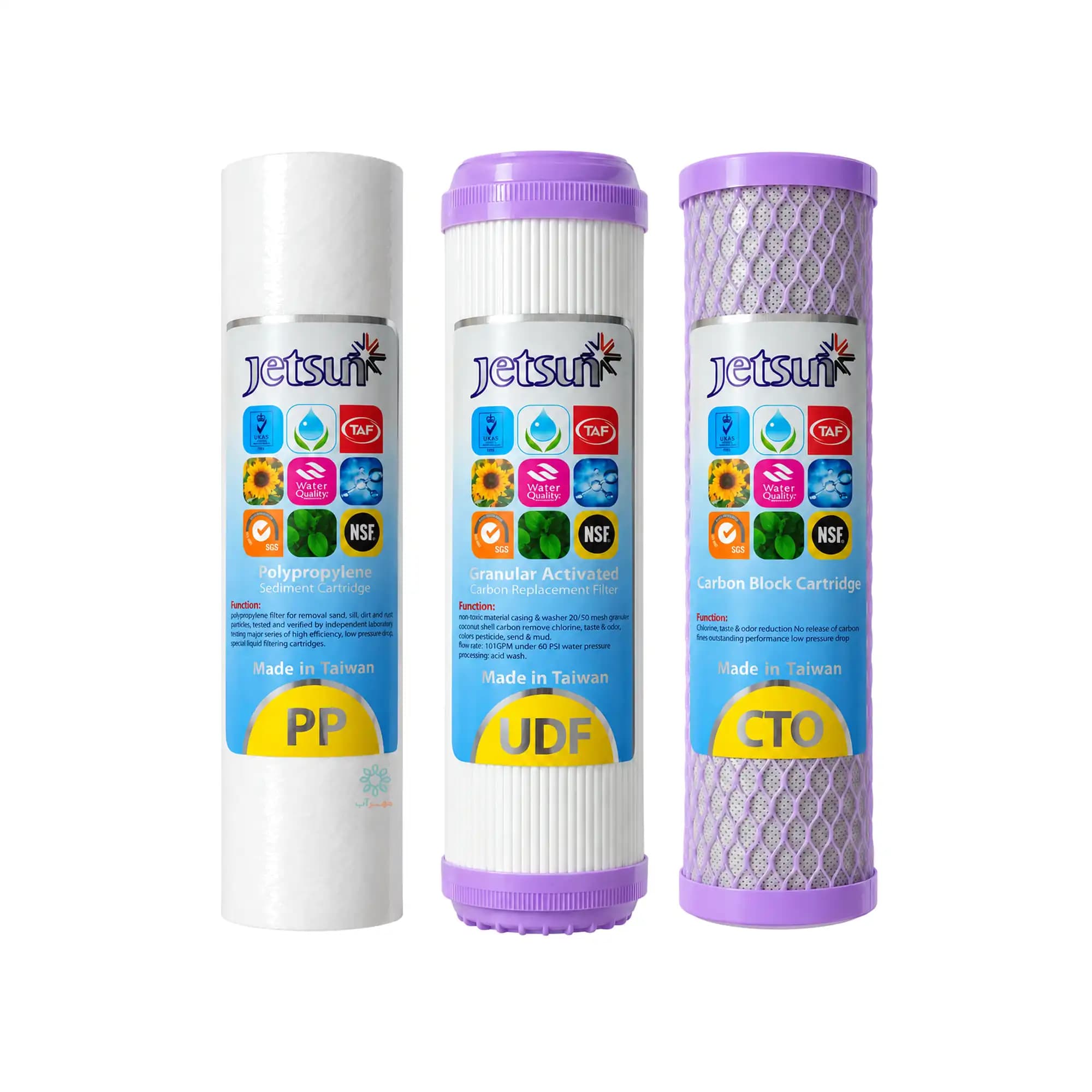 ست فیلتر مرحله 1 و 2 و 3 تصفیه آب JETSUN — تصویر ۳