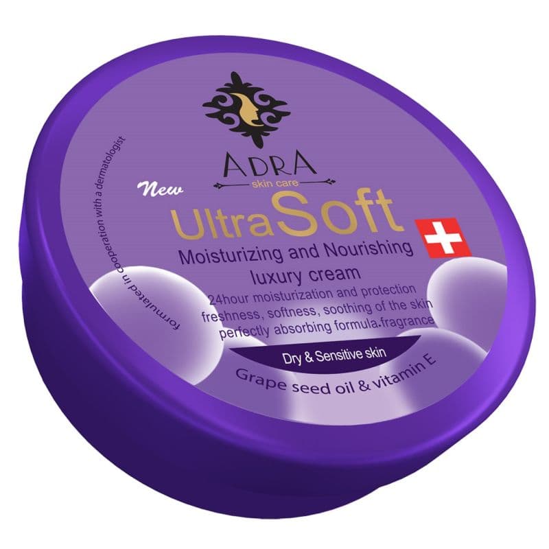 کرم مرطوب کننده و مغذی آدرا مدل روغن هسته انگور حجم ۲۰۰ میلی لیتر | Adra face and body cream with grape seed oil 200 ml — تصویر ۲