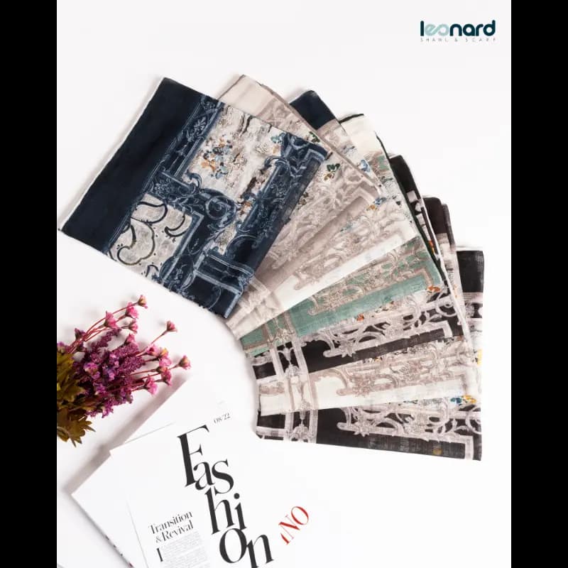 روسری حریر نخ آپیانا 110 | کد 2464 — تصویر ۳
