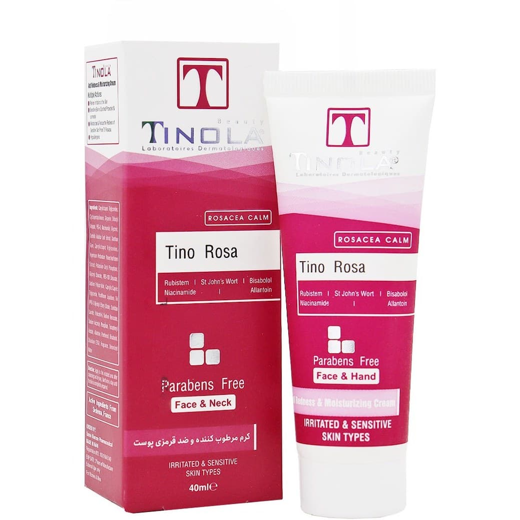 کرم مرطوب کننده و ضد قرمزی پوست تینولا Tino Rosa حجم 40 میلی لیتر — تصویر ۷