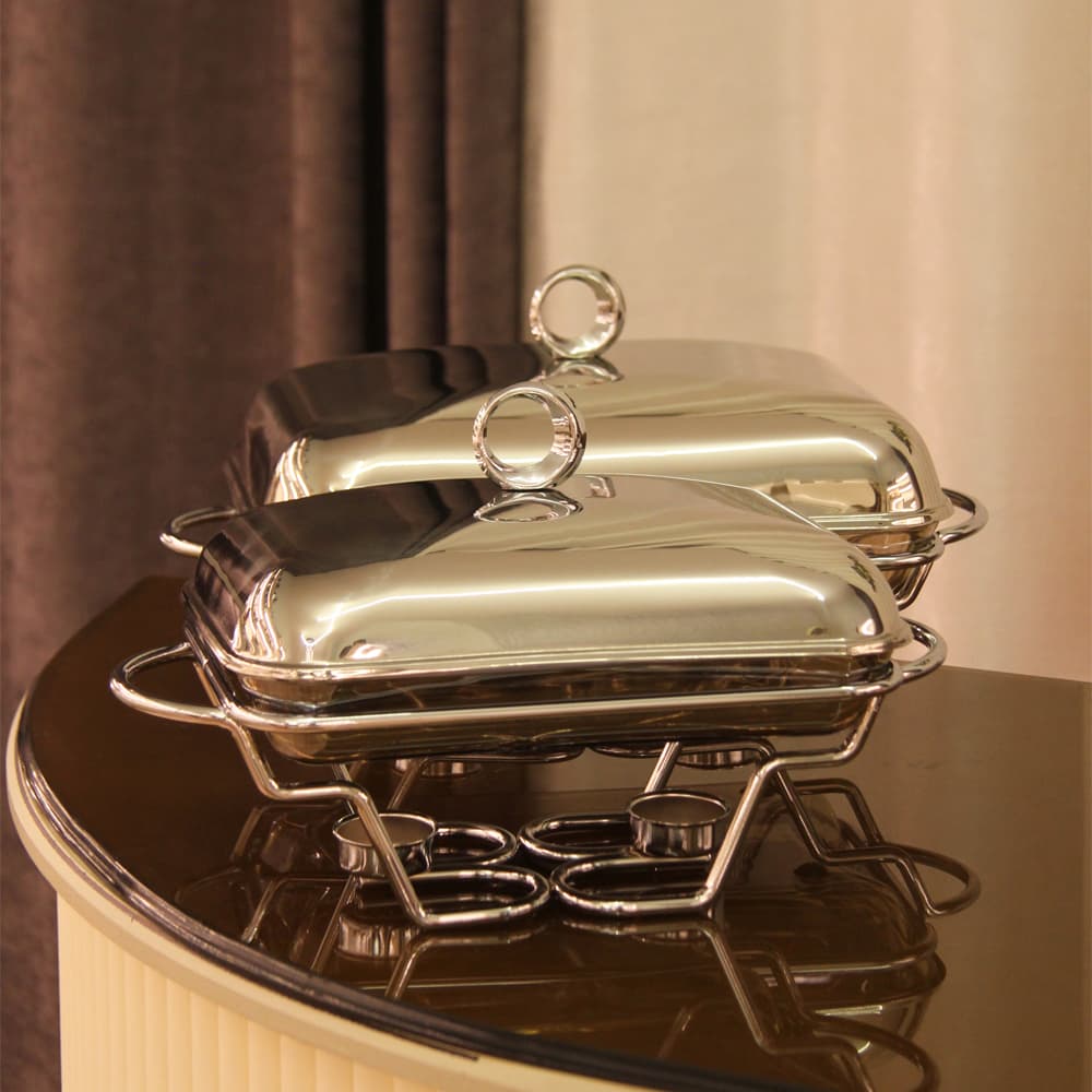 سوفله خوری مستطیل بزرگ مدل مفتولی استیل کد 5002S
