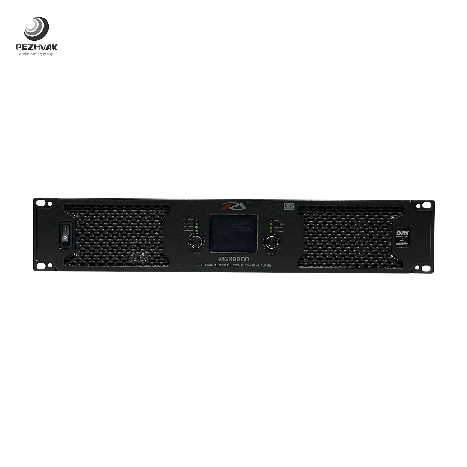 پاور آمپلی فایر اهمی دو کانال مدل MGX8200 برند RS — تصویر ۶