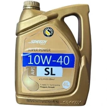 روغن موتور اسپیدی سوپر پاور ۴ لیتری ۱۰W40 کیفیت SL