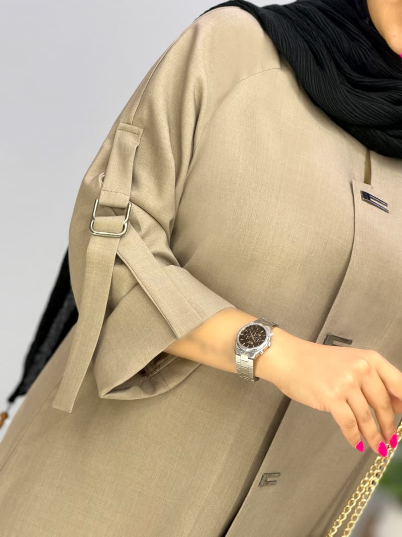 مانتو بلند بزیاق تیناز کد 1010571 — تصویر ۸
