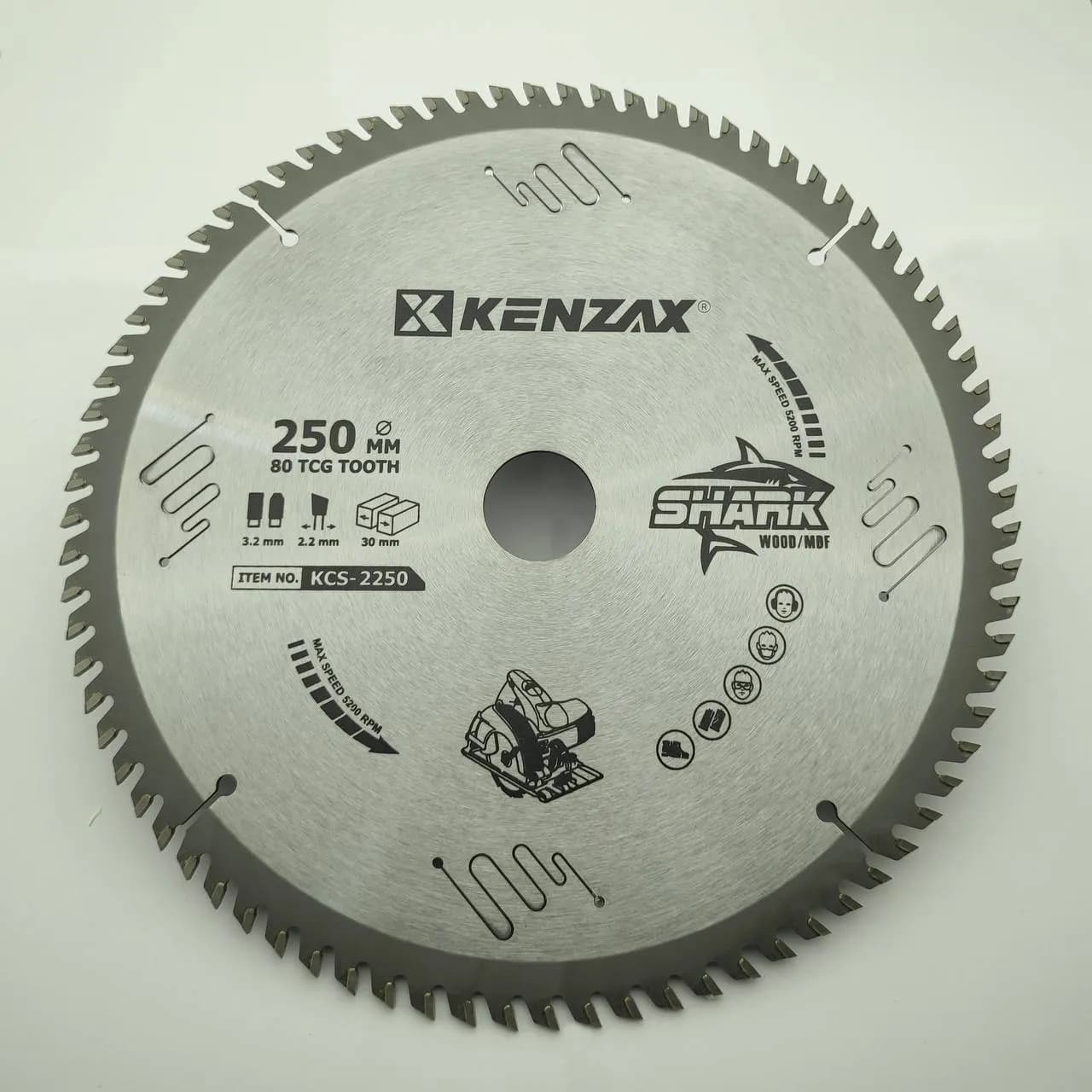اره الماسه MDF شارک (Shark) کنزاکس (Kenzax) سایز 250 میلی‌متر مدل KCS-2250