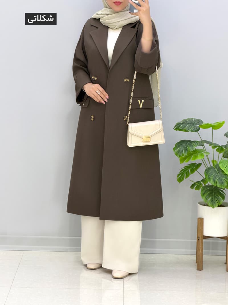 مانتو مزونی بزیاق والینا کد 458282 — تصویر ۶