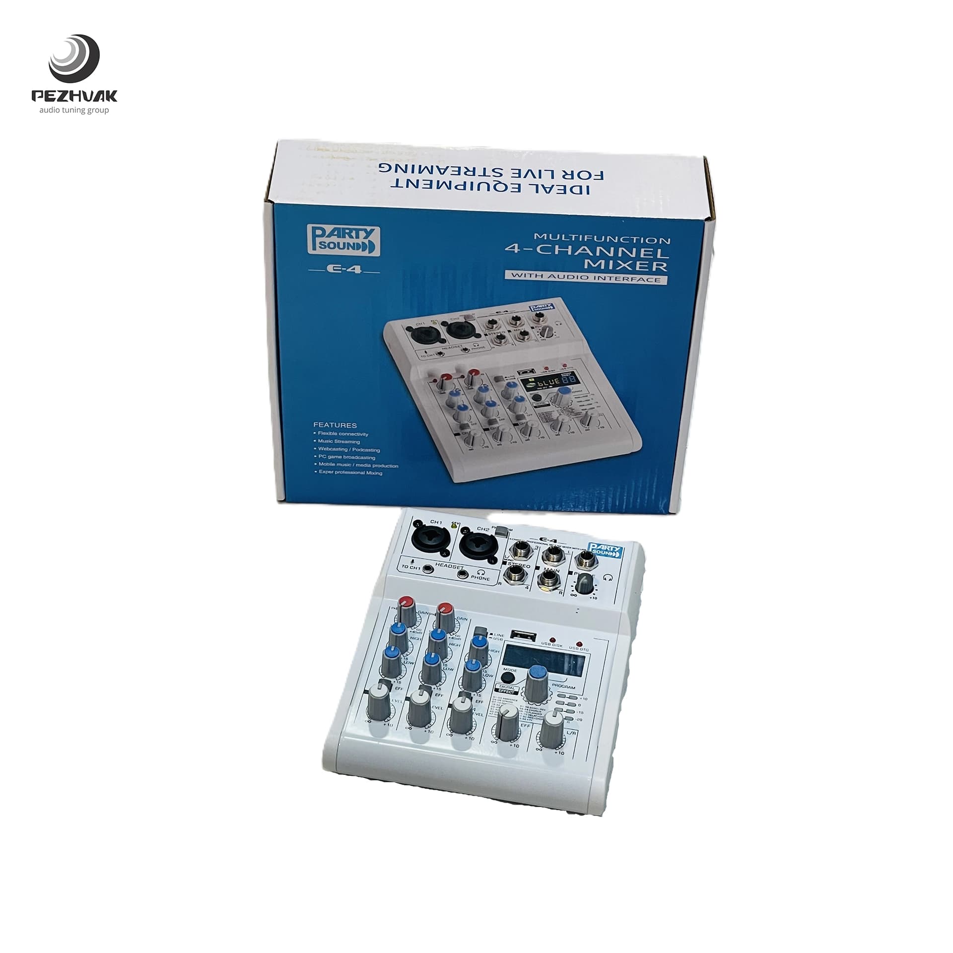 میکسر 4 کانال PARTYSOUND مدل E-4 — تصویر ۲