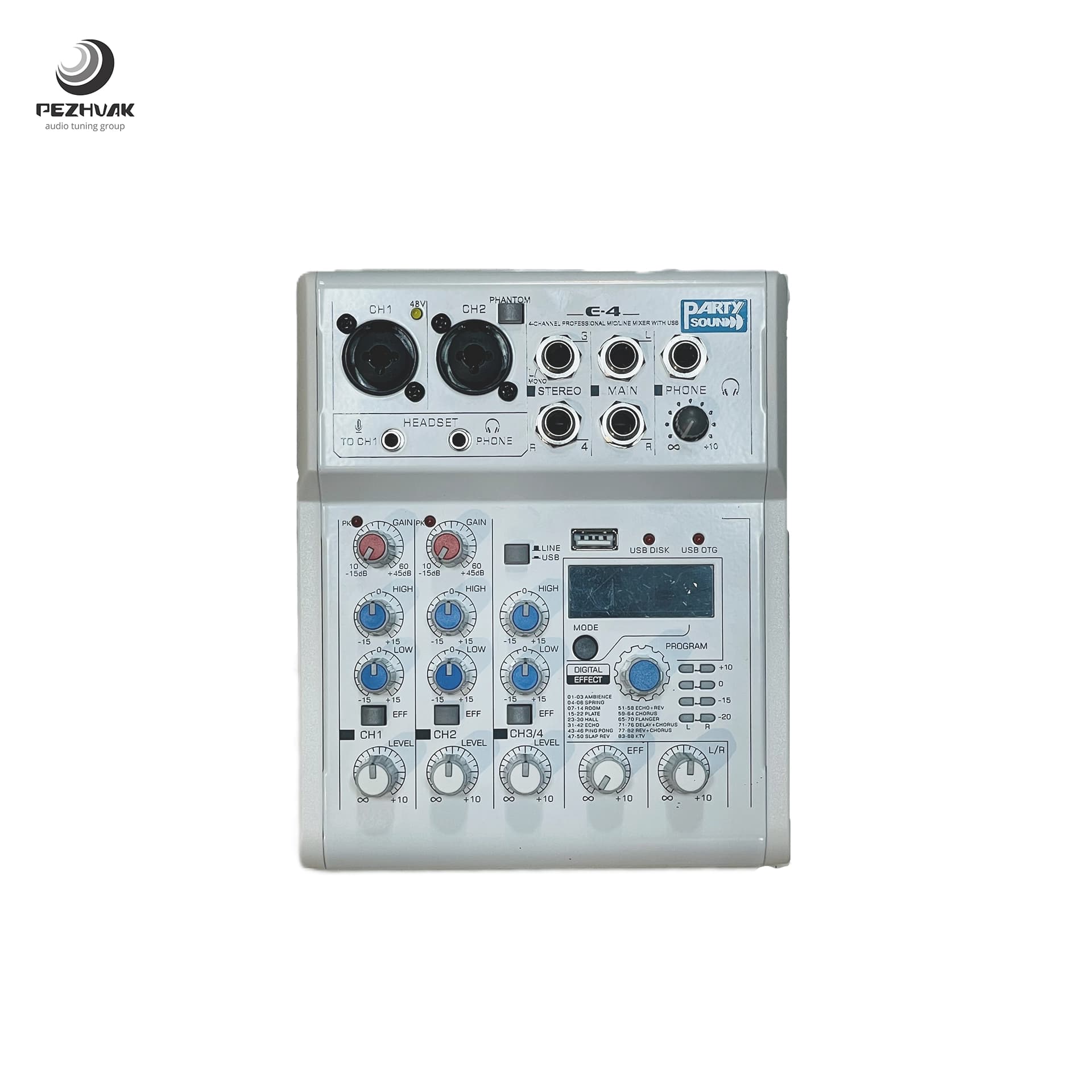 میکسر 4 کانال PARTYSOUND مدل E-4