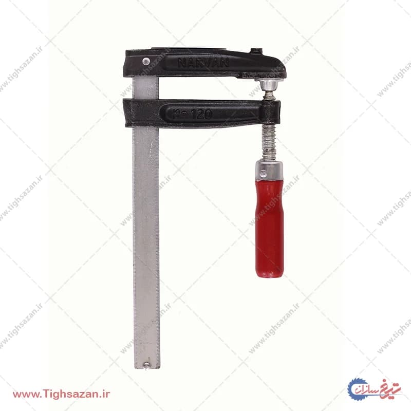 گیره پیچ دستی نجاری نارون فک ۱۲ سانتی‌متر