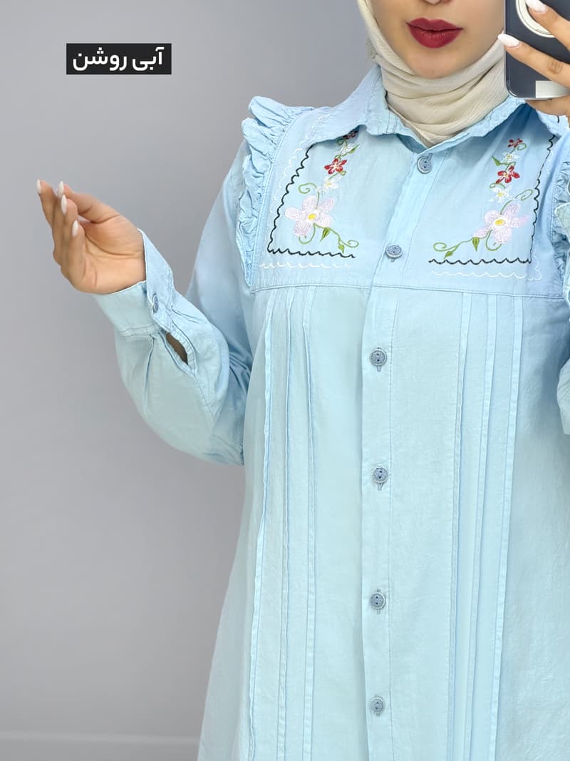 مانتو یقه مردانه لینن دامون کد 2014501 — تصویر ۱۰