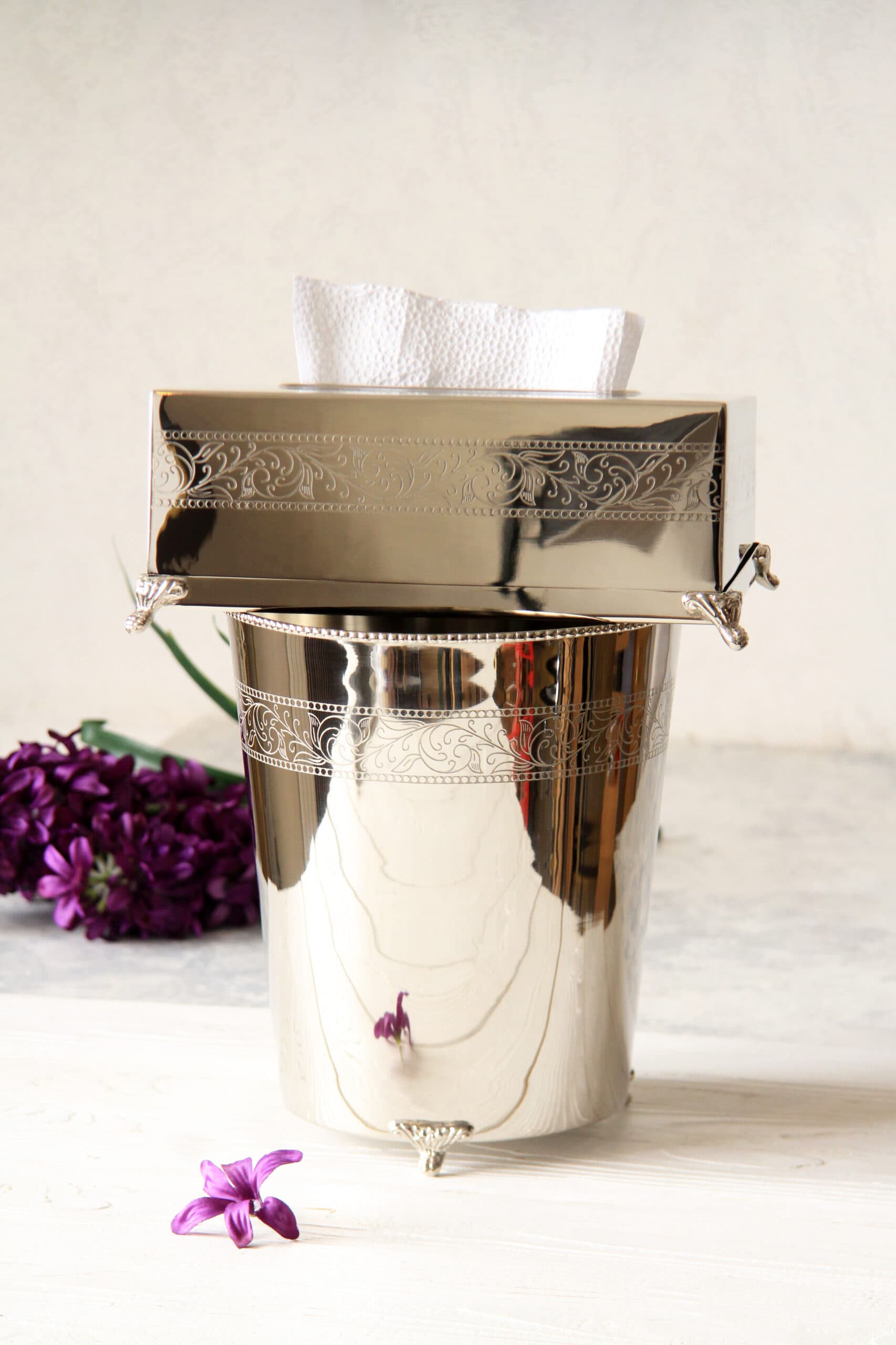 سطل و دستمال استیل هندی وارداتی کد 12686S — تصویر ۲