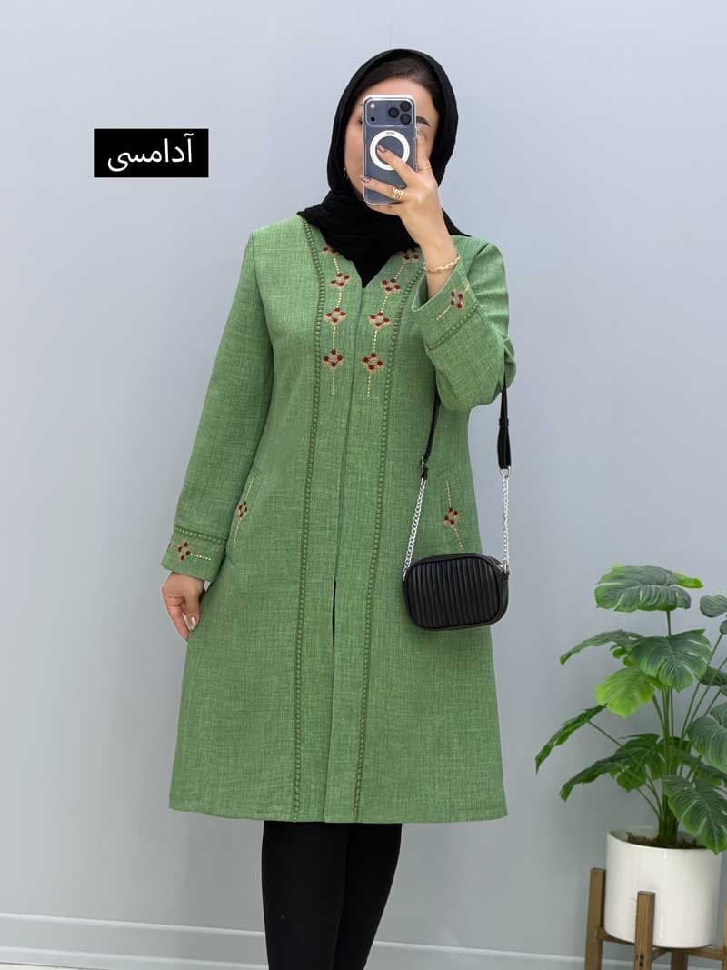 مانتو یقه هفت شانتون مروه کد 110601262 — تصویر ۱۱
