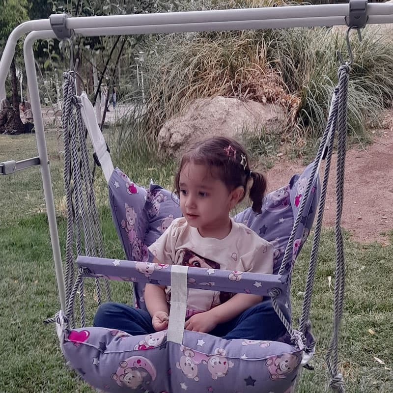 تاب ریلکسی کودک با پایه پارچه مخملی — تصویر ۶
