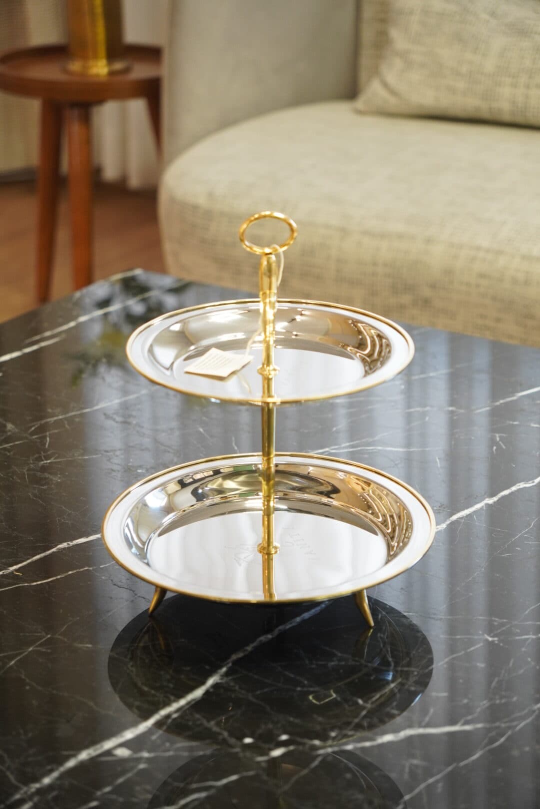 شیرینی‌خوری دوطبقه هندی وارداتی vanity کد 8902 — تصویر ۳