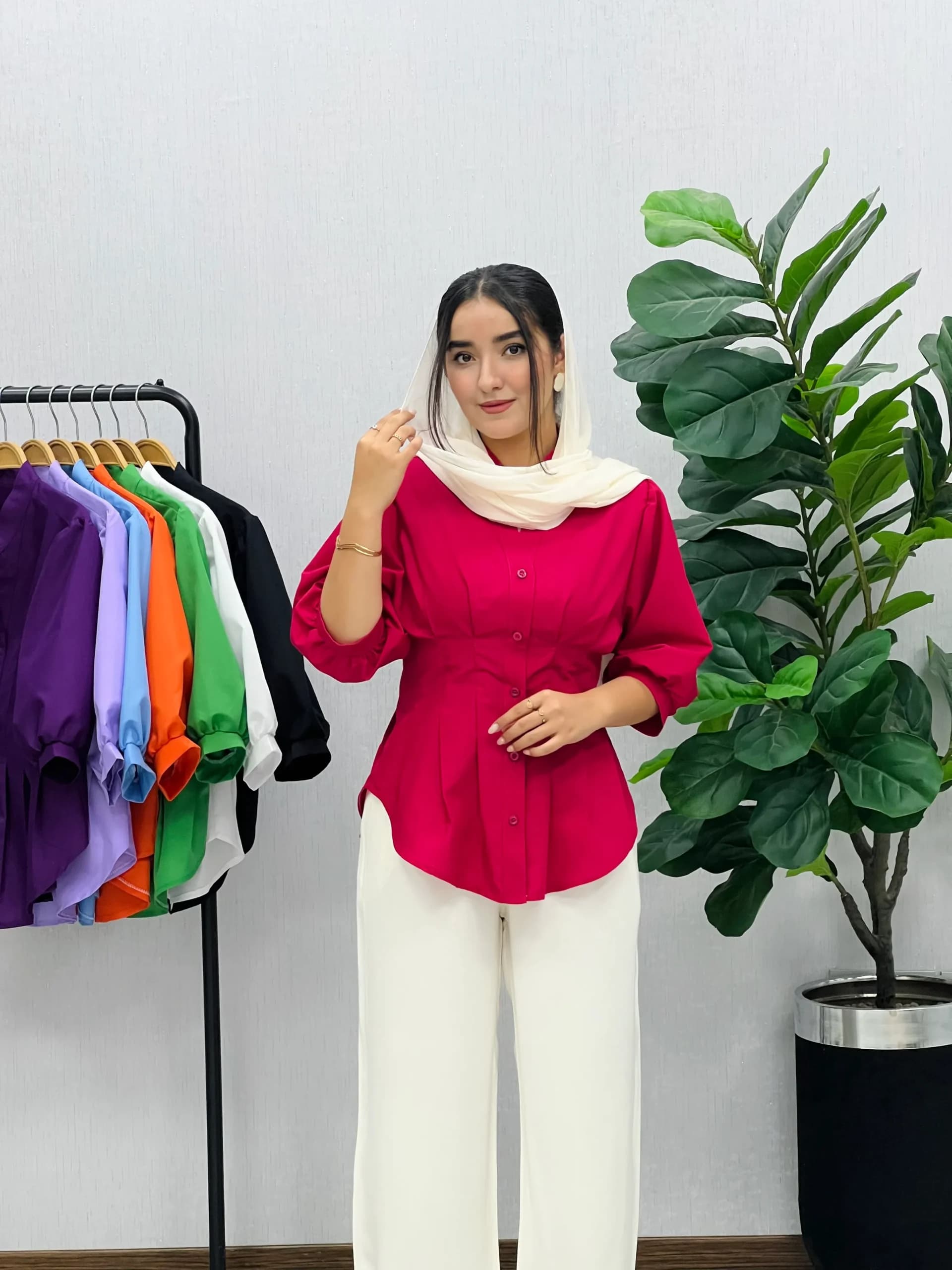 شومیز رنگی رنگی آرنیکا — تصویر ۹