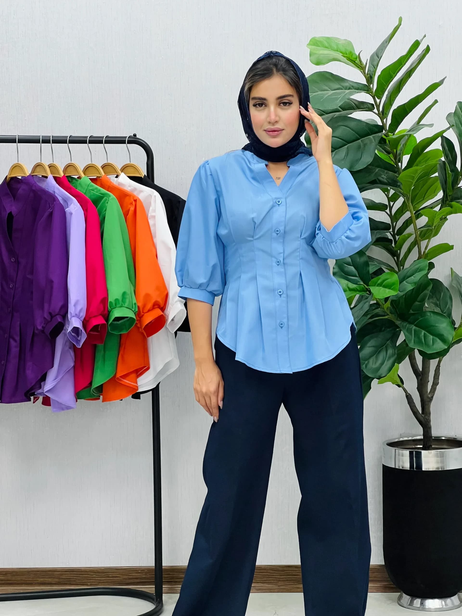 شومیز رنگی رنگی آرنیکا — تصویر ۱۰