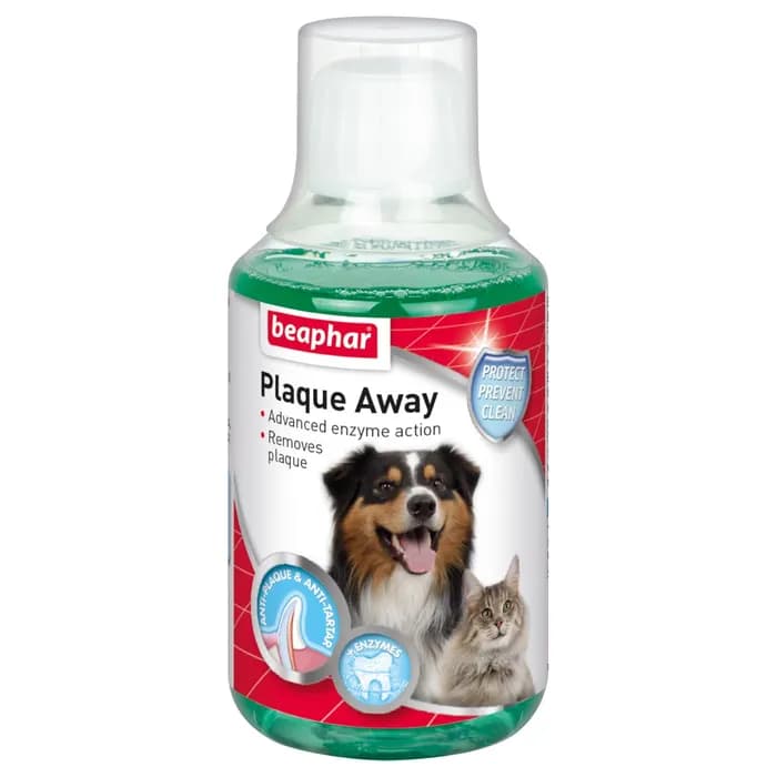 محلول دهانشویه خوراکی گربه بیفار Plaque Away حجم ۲۵۰ میلی لیتر