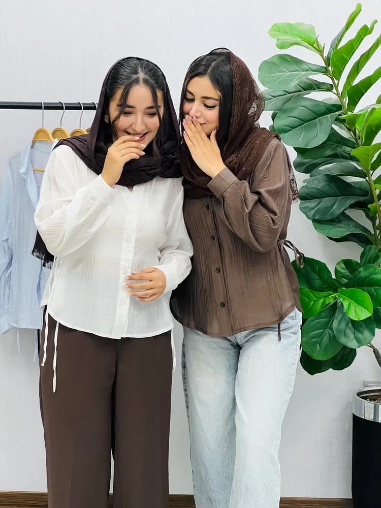 شومیز بغل بنددار هلیا — تصویر ۶