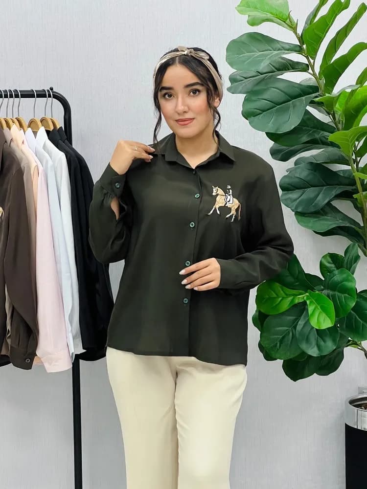 شومیز گلدوزی شکیبا