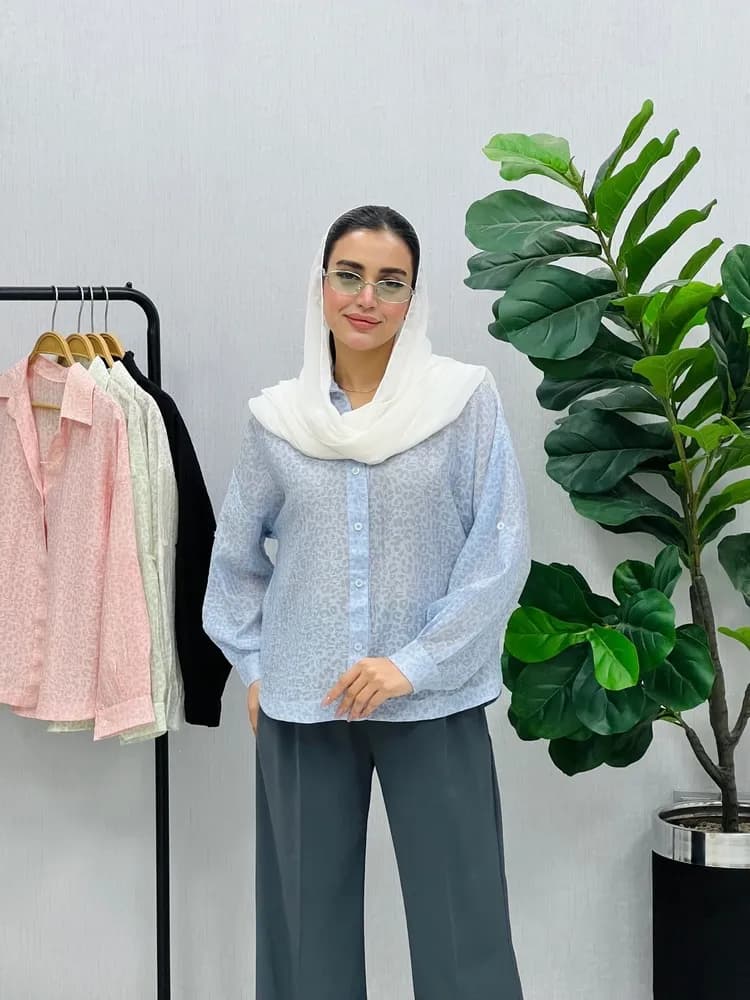 شومیز آستین‌بنددار کژال — تصویر ۱۲