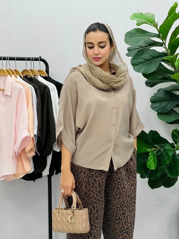 شومیز آستین کیمونو دنیز — تصویر ۹
