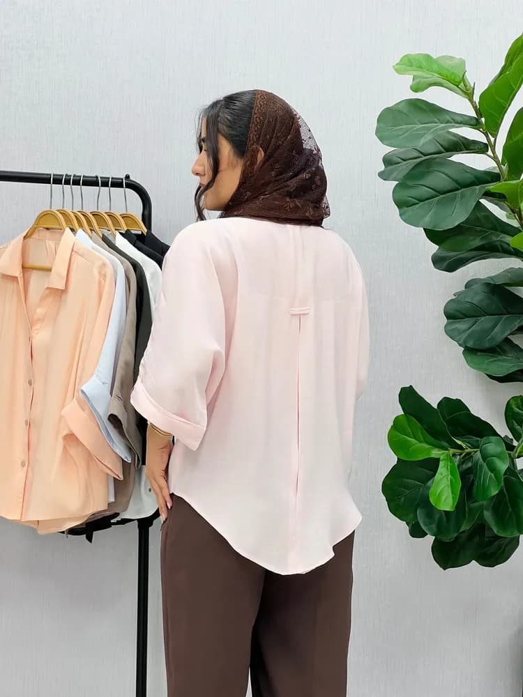 شومیز آستین کیمونو دنیز — تصویر ۳