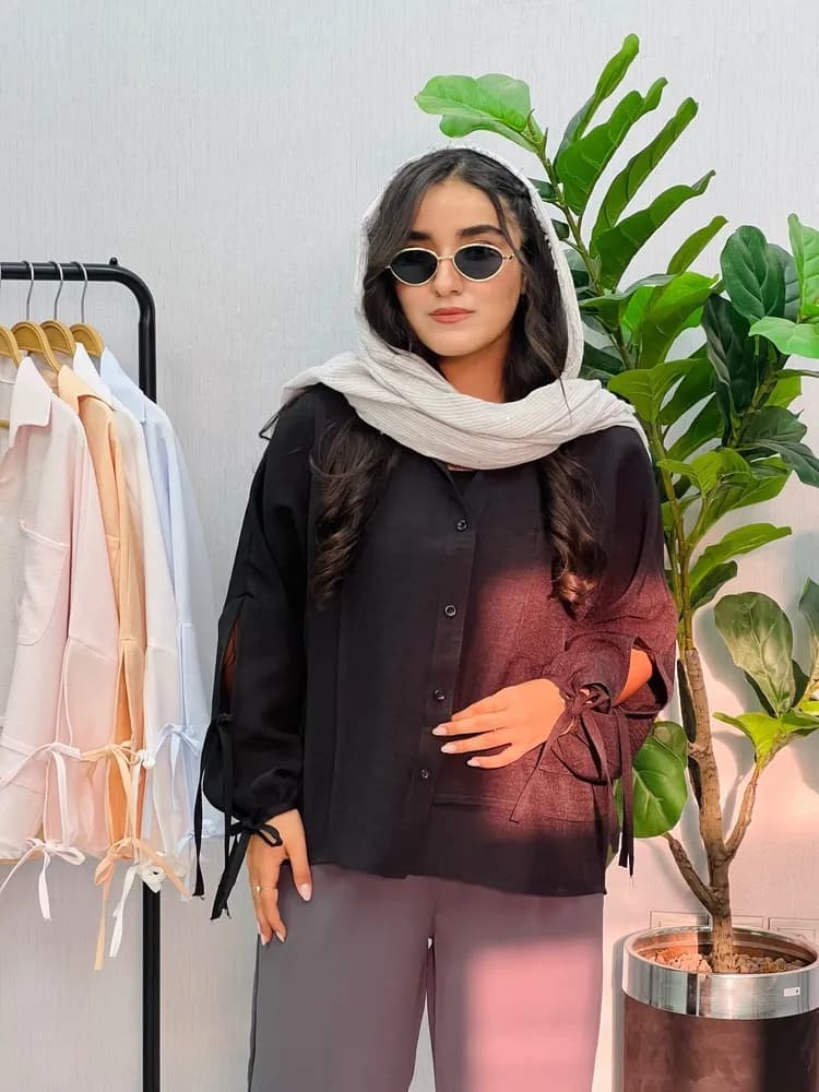 شومیز آستینبند دار ایریس — تصویر ۱۲