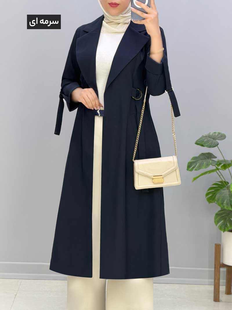مانتو بلند بزیاق ماریسا کد 832108 — تصویر ۳