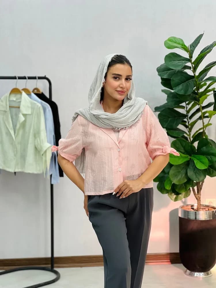 شومیز یقه انگلیسی دریا — تصویر ۱۱