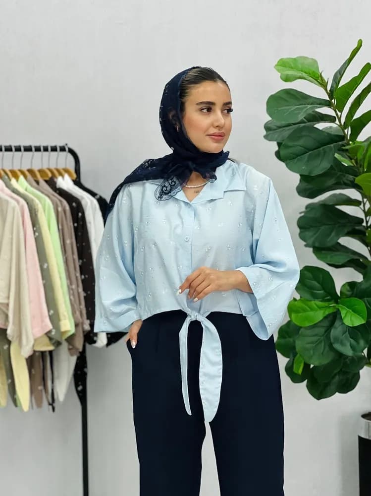 شومیز گره ای پروانه — تصویر ۶