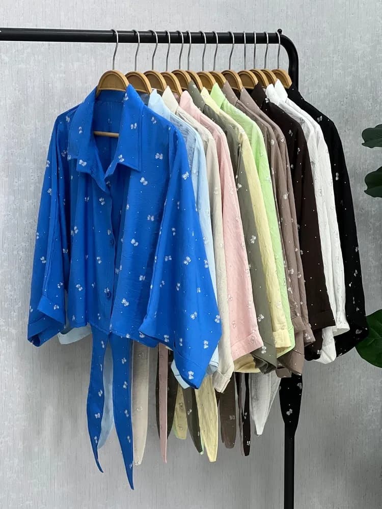 شومیز گره ای پروانه — تصویر ۸