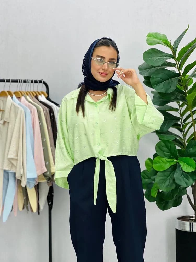 شومیز گره ای پروانه — تصویر ۳