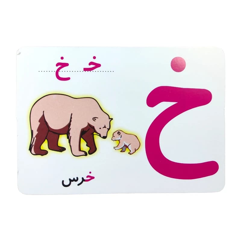 کارت آموزش الفبای فارسی ضامن آهو | 32 کارت