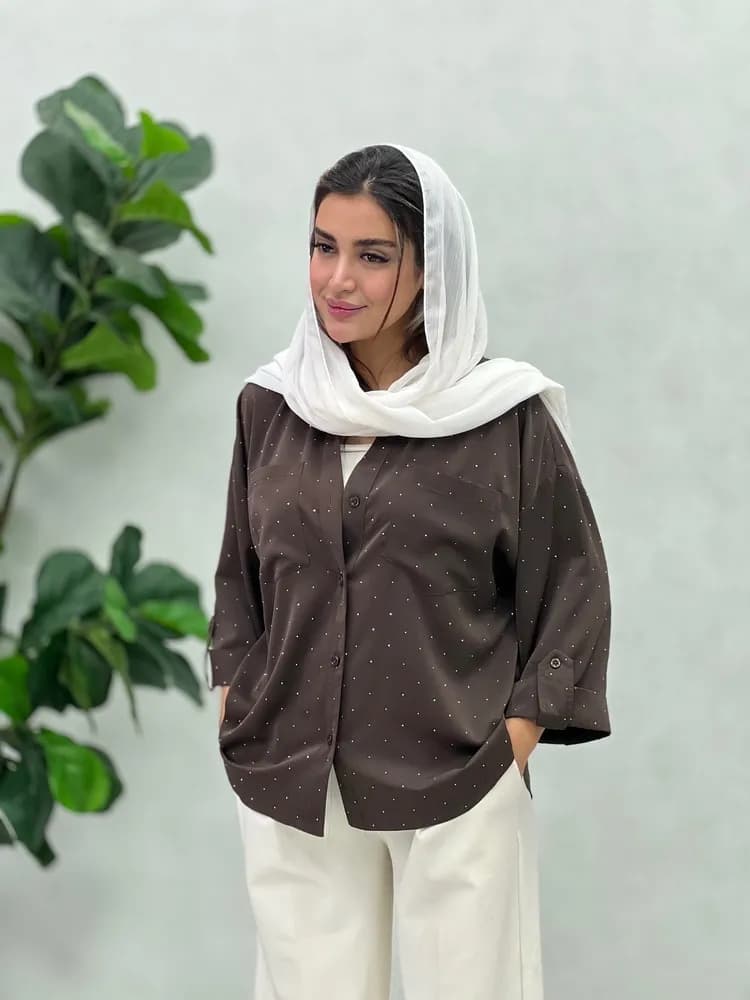 شومیز نگینی آرتینا — تصویر ۹