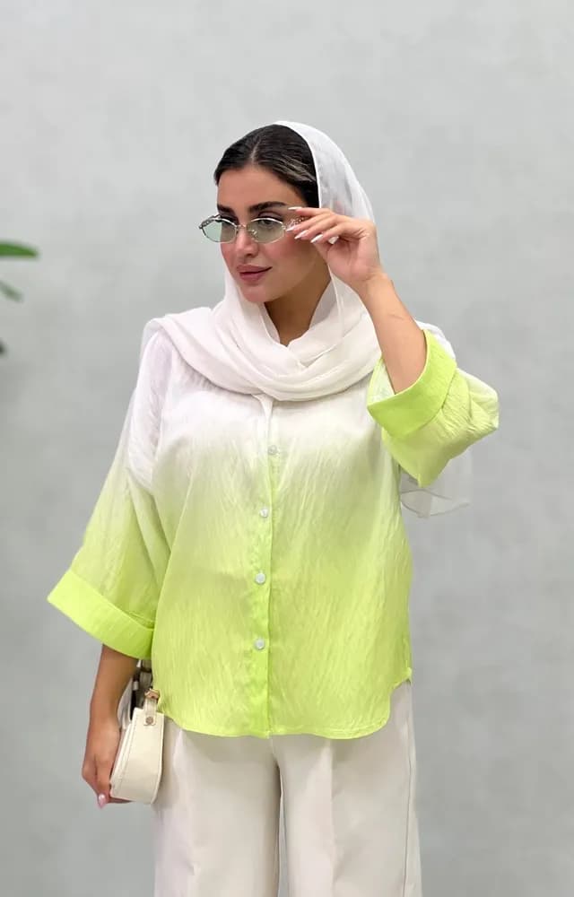 شومیز آبرنگی آیسل — تصویر ۸