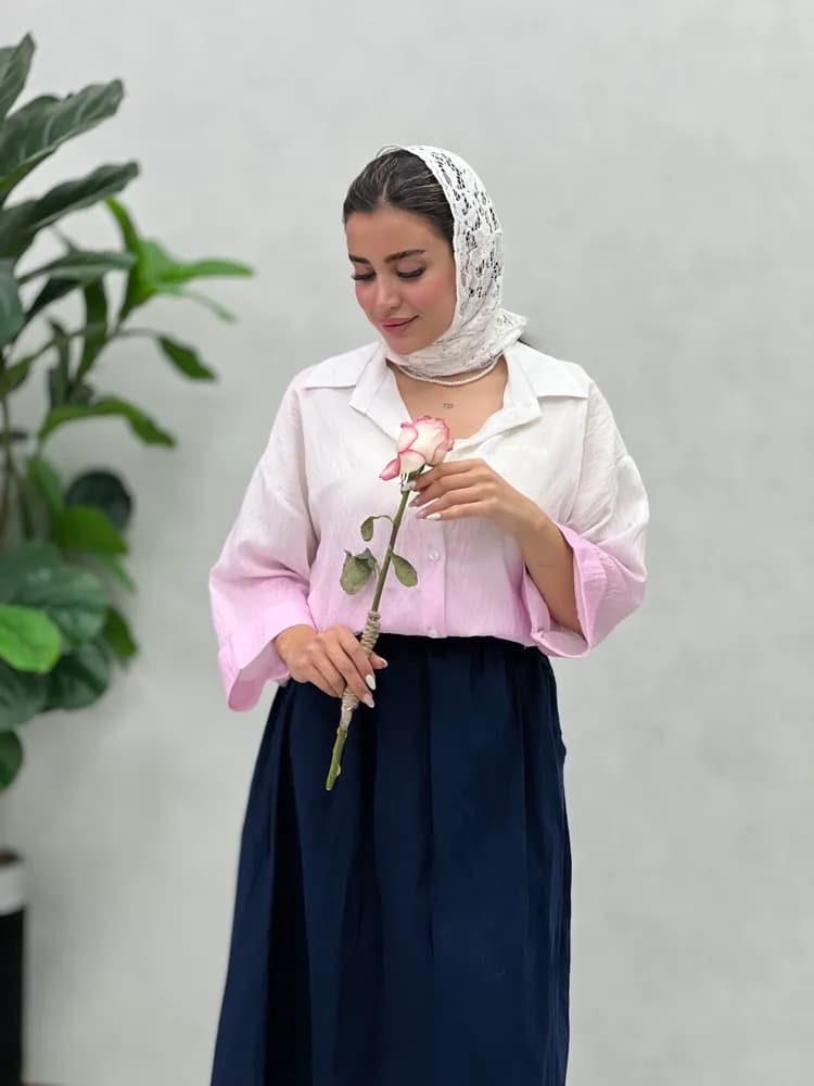 شومیز آبرنگی آیسل — تصویر ۳